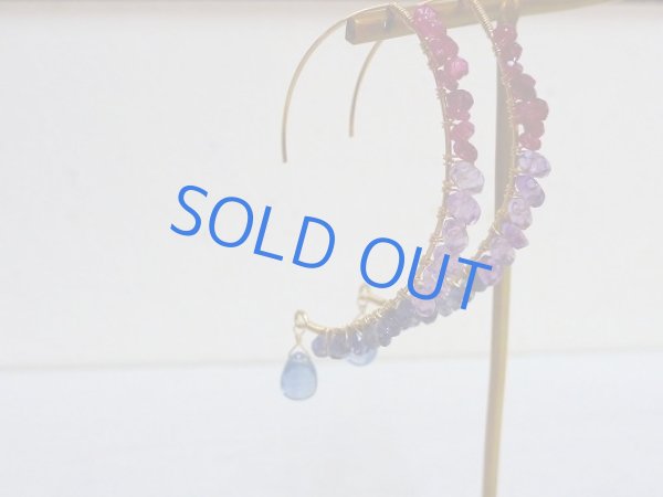 画像5: 【14kgf】カラフルなワイヤーリーフピアス (5)