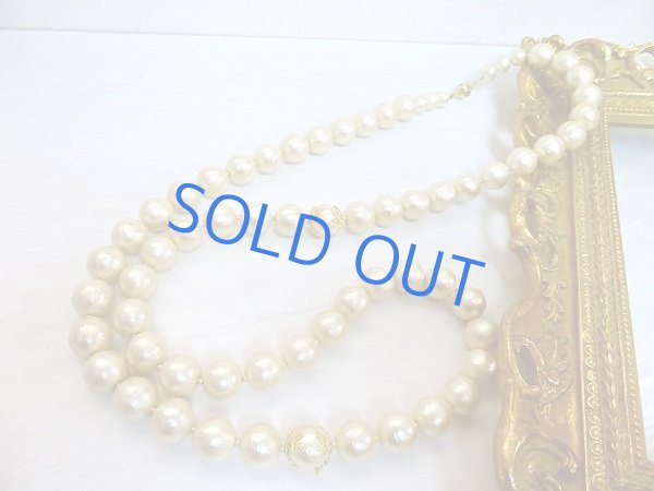 画像3: コットンパールのロングネックレス (3)