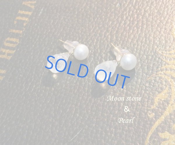 画像3: 【14ｋｇｆ】淡水パール＆一粒天然石の2wayピアス (3)