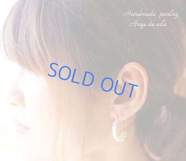 画像4: 【14ｋｇｆ】淡水パールフープピアス (4)