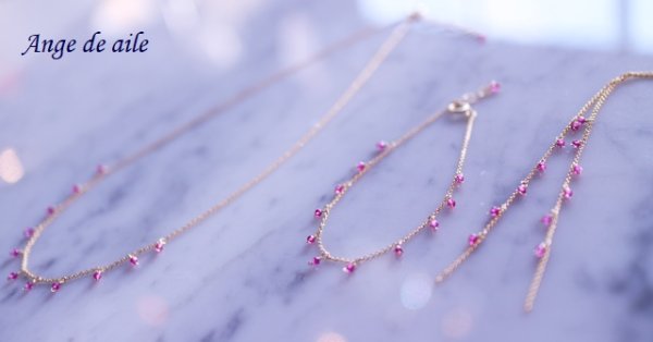 画像3: 【14kgf】 ⋆Mignon series ルビーブレスレット (3)