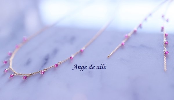 画像2: 【14kgf】 ⋆Mignon series ルビーのネックレス (2)