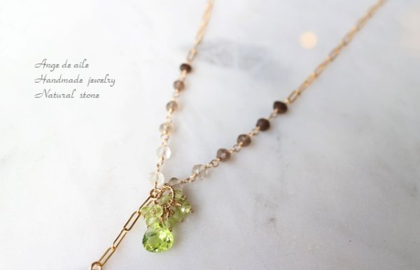 画像3: 【14kgf】ピンクシェル&彩りストーンネックレス (3)