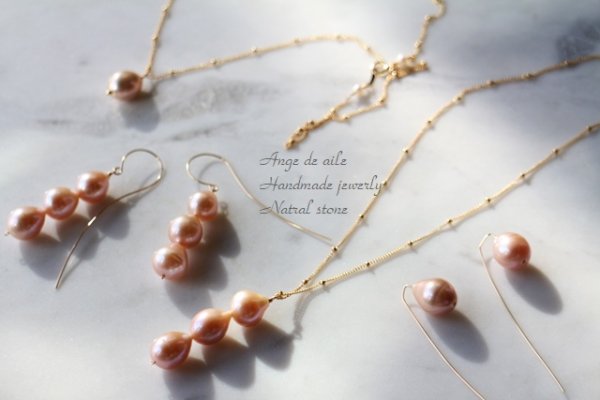 画像4: 【14kgf】 バロックパールワイヤーピアス  (4)