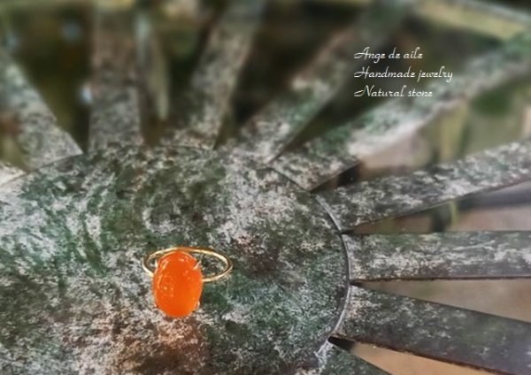画像3: ⋆Le chainon カーネリアンの1石リング (3)