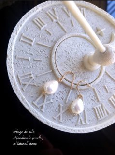14KGF】*Éclat Bouquet ロンドンブルートパーズ＆アクアマリン ピアス