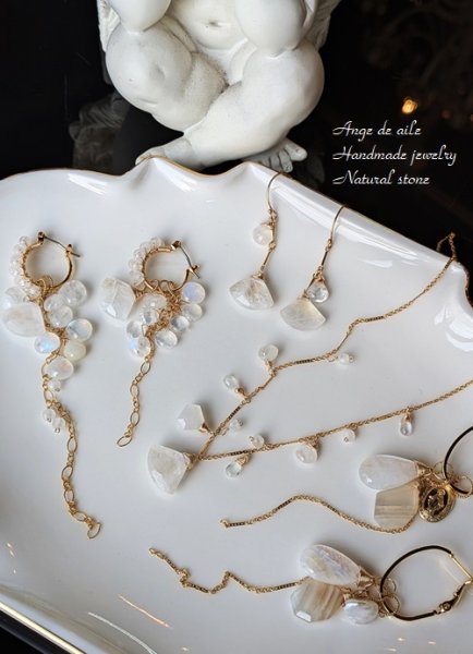 画像4: 【14ｋｇｆ】*Ange  ムーンストーンピアス  /イヤリング (4)