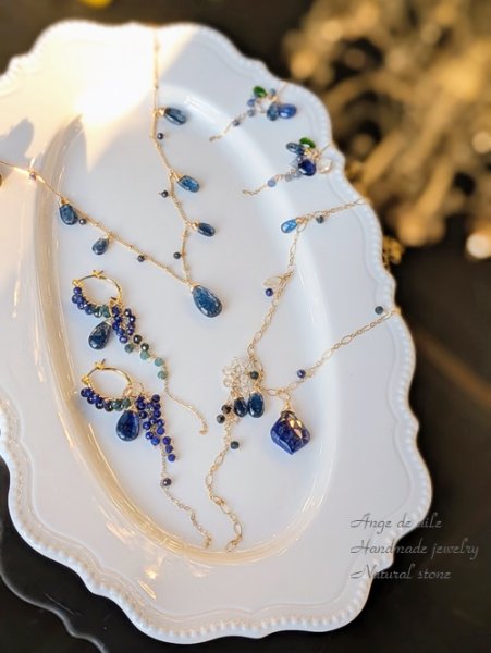 画像4: 【14ｋｇｆ】*Étoile Nocturne　― 夜空にきらめくブルーの 着せ替え ピアス  /イヤリング (4)