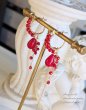 画像3: 【14ｋｇｆ】⋆Rouge Ange　― 赤いしずく　着せ替え ピアス  /イヤリング (3)