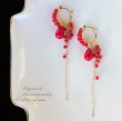 画像1: 【14ｋｇｆ】⋆Rouge Ange　― 赤いしずく　着せ替え ピアス  /イヤリング (1)