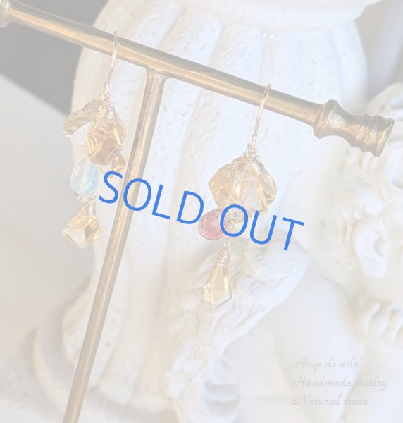 画像3: 【14ｋｇｆ】*Lumière du matin　シトリン＆オパール　ピアス  /イヤリング (3)