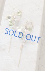 14KGF】*Éclat Bouquet ペリドット＆レモンクオーツ ピアス/イヤリング