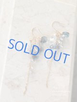 14KGF】*Éclat Bouquet ロンドンブルートパーズ＆アクアマリン ピアス