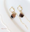 画像2: モンタナアゲート×ロングチェーン 着せ替えピアス／イヤリング (2)
