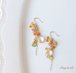 画像1: 【14kgf】シトリン×マンダリンガーネット×ペリドット ピアス／イヤリング (1)